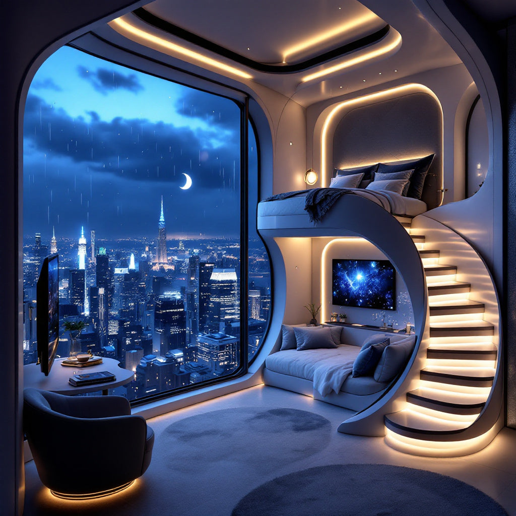 Window to the Skyline Master Bedroom